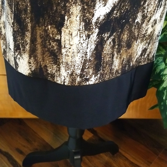 AB Studio black, brown & white dress in sz.6. - Picture 7 of 8